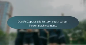 Duván Zapata: Life history, Youth career, Personal achievements