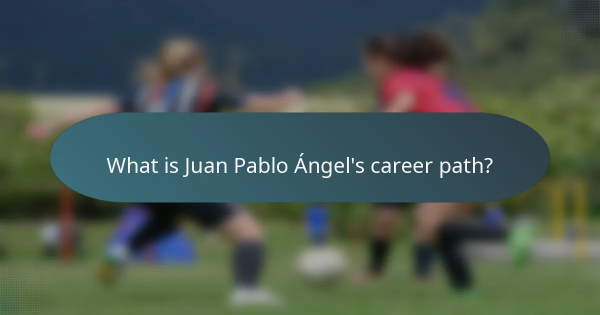 What is Juan Pablo Ángel's career path?